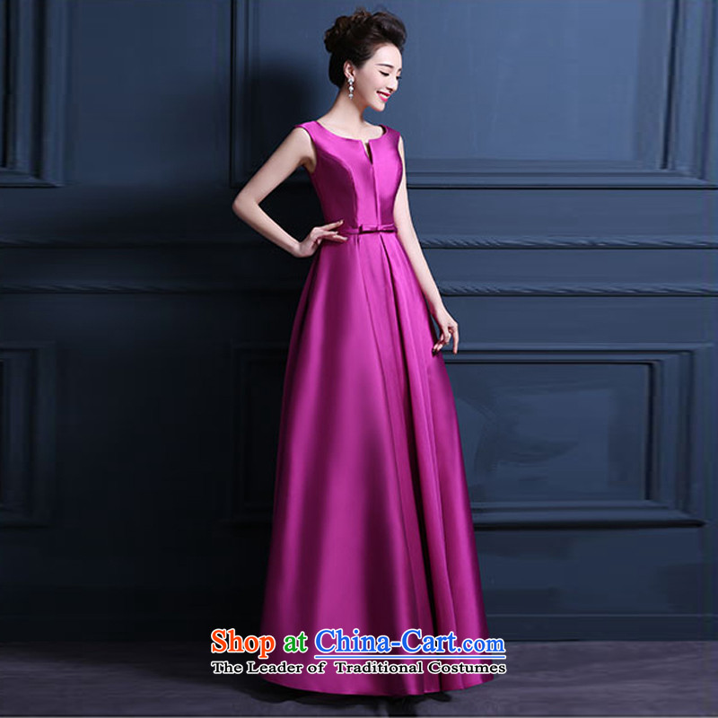 Time Syrian brides wedding dress satin bows services bridesmaid evening dresses Ballroom 1 field shoulder stylish multi colored dress skirt violet XXL, long time Syrian shopping on the Internet has been pressed.