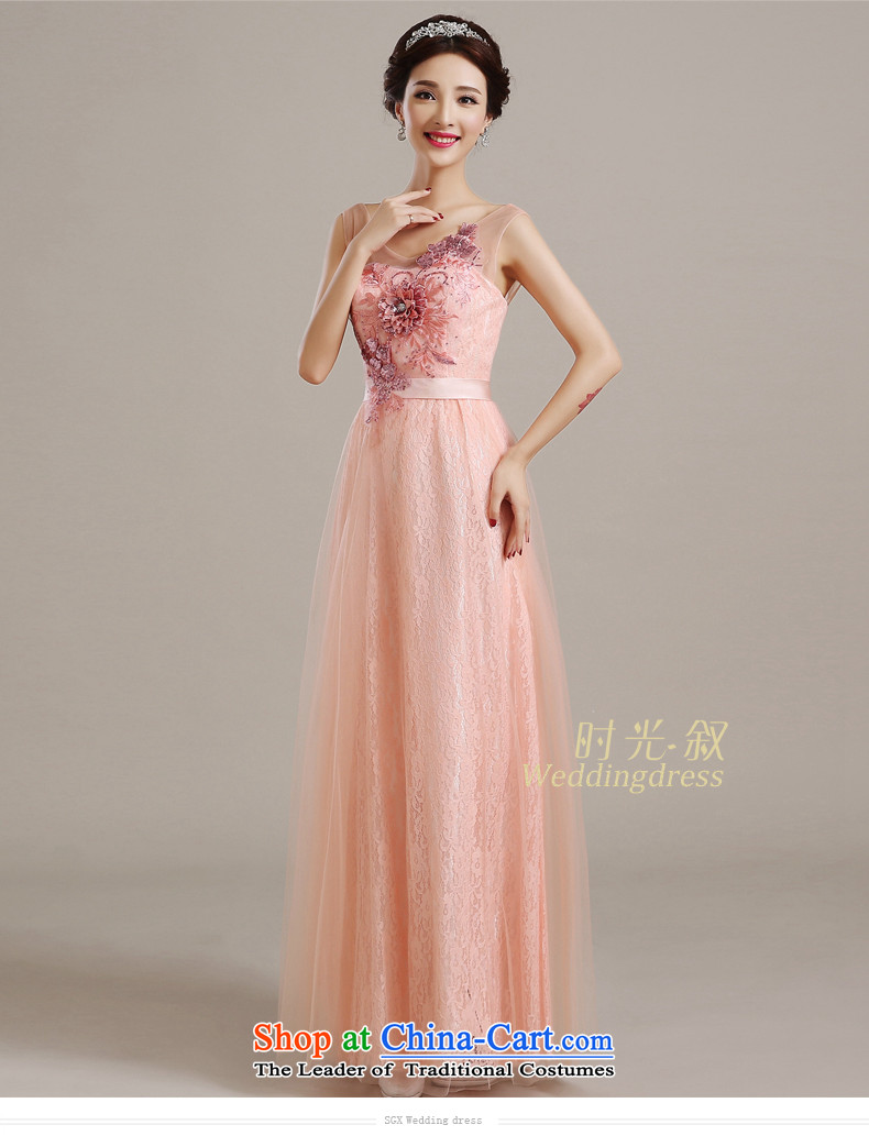 Time the  new 2015 Syria bare pink marriage round-neck collar transparent shoulders wedding dresses long evening dress bows Service Bridal large fat mm video thin bare pink S picture, prices, brand platters! The elections are supplied in the national character of distribution, so action, buy now enjoy more preferential! As soon as possible.