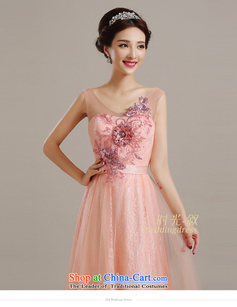 Time the  new 2015 Syria bare pink marriage round-neck collar transparent shoulders wedding dresses long evening dress bows Service Bridal large fat mm video thin bare pink S picture, prices, brand platters! The elections are supplied in the national character of distribution, so action, buy now enjoy more preferential! As soon as possible.
