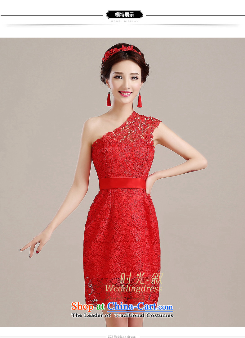 Time Syrian evening dresses 2015 new Korean Red shoulder, banquet service marriages fall bows stylish bridesmaid female red XL Photo, prices, brand platters! The elections are supplied in the national character of distribution, so action, buy now enjoy more preferential! As soon as possible.