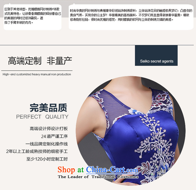 Hillo Lisa (XILUOSHA) evening dresses long gown crowsfoot bride dresses bows moderator girl marries a drink service 2015 new autumn blue XL Photo, prices, brand platters! The elections are supplied in the national character of distribution, so action, buy now enjoy more preferential! As soon as possible.