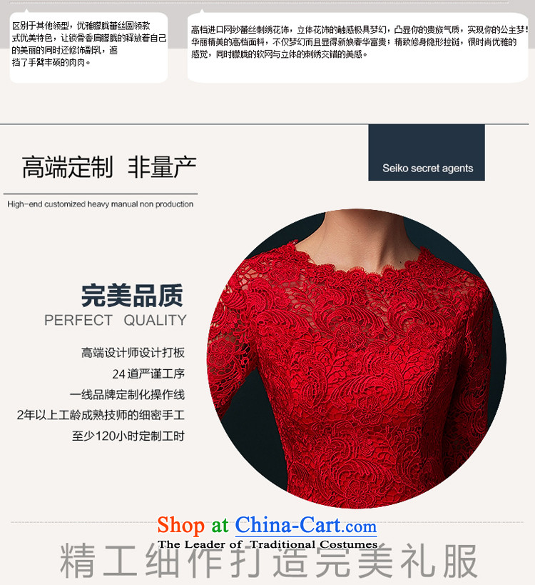 Hillo XILUOSHA) bridal dresses Lisa (short) bows in marriage cuff Sau San HANGZHOU CHAISHI IMP cheongsam dress 2015 Autumn Red New Red XL Photo, prices, brand platters! The elections are supplied in the national character of distribution, so action, buy now enjoy more preferential! As soon as possible.