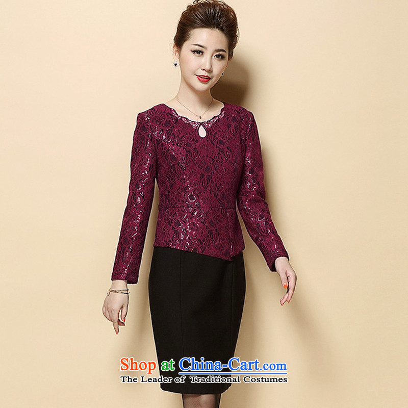 The Champs Elysees Beauty of the mother who decorated Wedding 2015 Graphics thin large black collar water droplets of Sau San dress 2XL, incense of postures (XIANGQINGZI) , , , shopping on the Internet