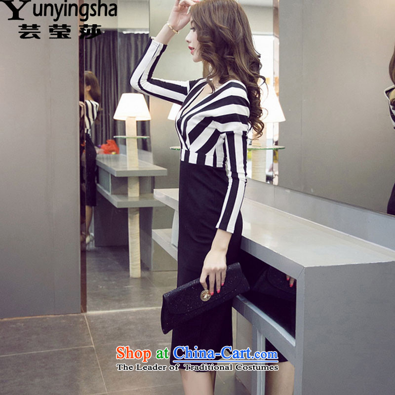 Yun-ying sa 2015 Autumn replacing new long-sleeved sexy beauty girl dresses L9575 black M, Hsu Ying sa shopping on the Internet has been pressed.