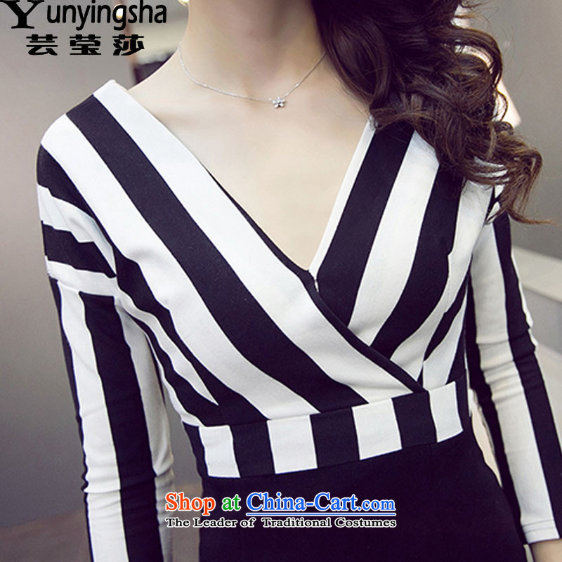 Yun-ying sa 2015 Autumn replacing new long-sleeved sexy beauty girl dresses L9575 black M, Hsu Ying sa shopping on the Internet has been pressed.