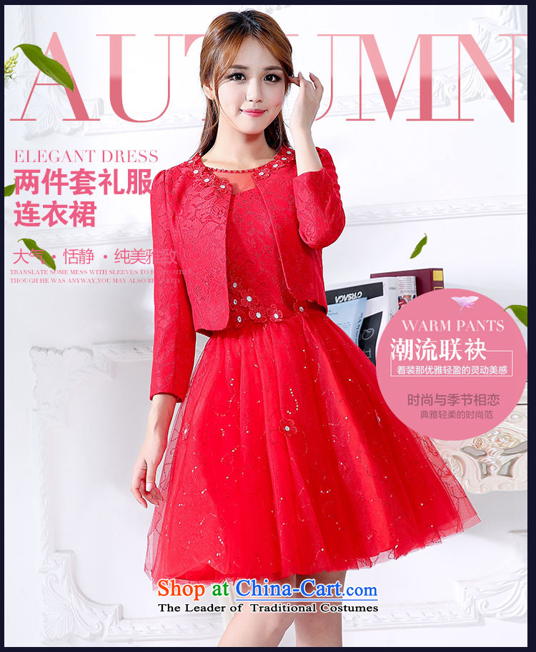 Law Chi Princess Royal autumn and winter new service bridal dresses bows to women's door Sau San bridesmaid dress video thin betrothal larger bon bon Skirts 2 piece skirt kit red XXL picture, prices, brand platters! The elections are supplied in the national character of distribution, so action, buy now enjoy more preferential! As soon as possible.