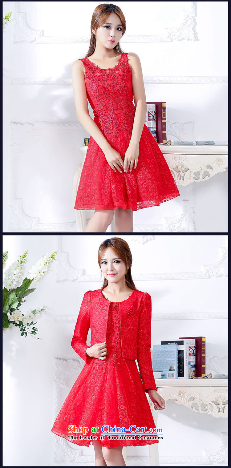 Law Chi Princess Royal Wedding dress bride services bows female bridesmaid dress autumn and winter New Sau San video thin dress bon bon skirt + 2-piece set small jacket red L picture, prices, brand platters! The elections are supplied in the national character of distribution, so action, buy now enjoy more preferential! As soon as possible.
