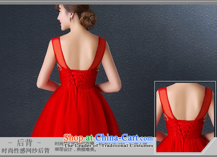 Hillo XILUOSHA) bridal dresses Lisa (red embroidery marriage bows Service, 2015 New wedding dresses autumn shoulders small dress RED M picture, prices, brand platters! The elections are supplied in the national character of distribution, so action, buy now enjoy more preferential! As soon as possible.