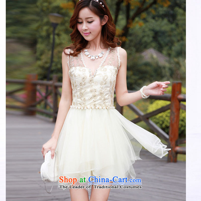 No. of 2015 does not rule stitching manually customised on population bon bon princess dresses bridesmaid sister small dress code, apricot are products of (pzpzquality) , , , shopping on the Internet
