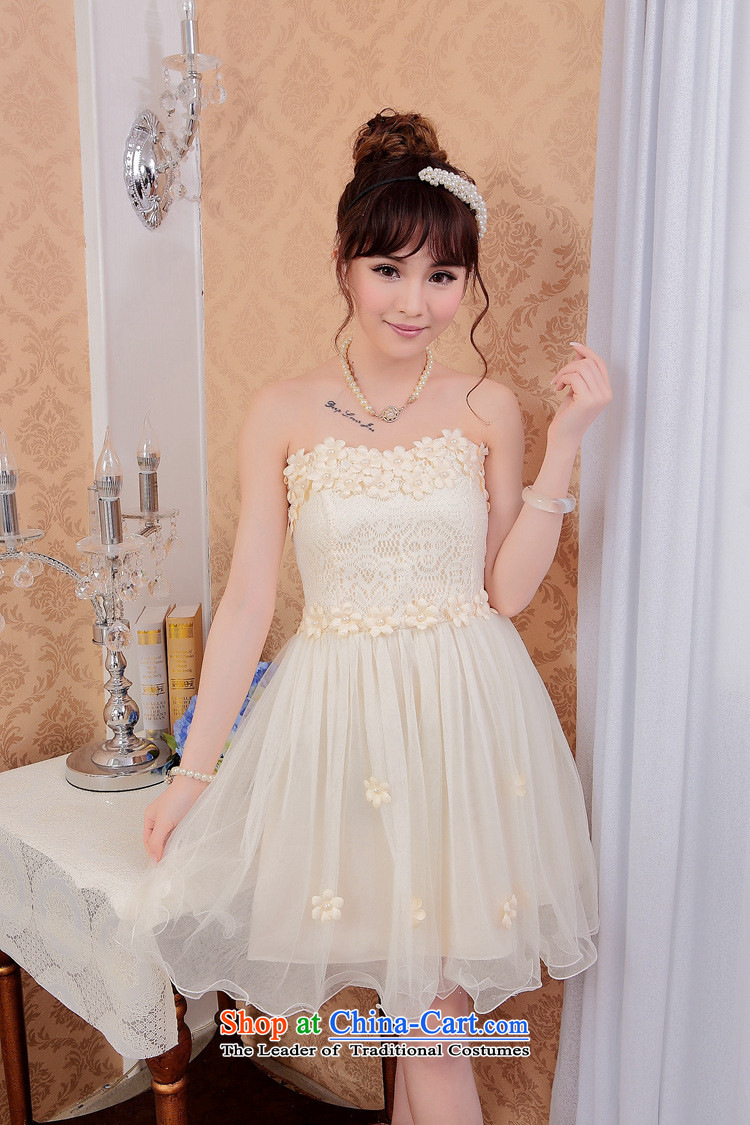 No. of 2015 bridesmaid Dress Short, lace small dress sister skirt bows dress code are apricot color pictures, prices, brand platters! The elections are supplied in the national character of distribution, so action, buy now enjoy more preferential! As soon as possible.