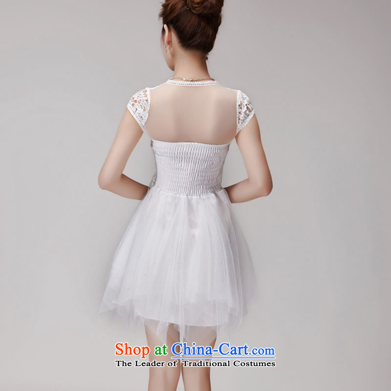 Andro ya 2015 lace hook spent manually staple pearl aristocratic dresses bon bon skirt temperament bridesmaid Sister White Dress Code, are Louis oder nga (LOUIS.AODEYA) , , , shopping on the Internet