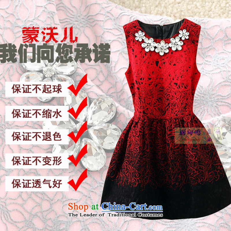Montevideo Kosovo's  2015 new aristocratic temperament thick bon bon small dress dresses, forming the women gross? vest skirt red pearl , Monrovia (mengwoer Kosovo) , , , shopping on the Internet