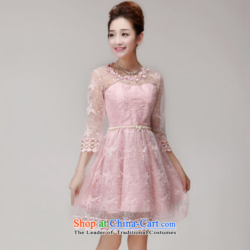Andro ya 2015 Sau San Princess Pearl nail skirt dress champagne color and chest bridesmaid services sister small dress code, champagne color are Louis oder nga (LOUIS.AODEYA) , , , shopping on the Internet