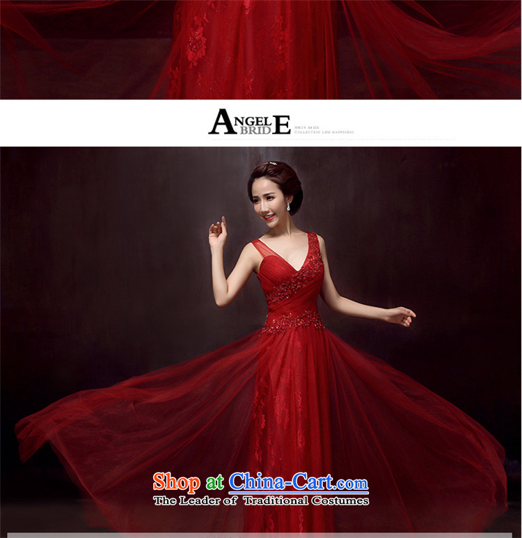      Toasting champagne HUNNZ Services 2015 new spring and summer Korean large stylish Sau San lace V-Neck bride wedding dress red XL Photo, prices, brand platters! The elections are supplied in the national character of distribution, so action, buy now enjoy more preferential! As soon as possible.