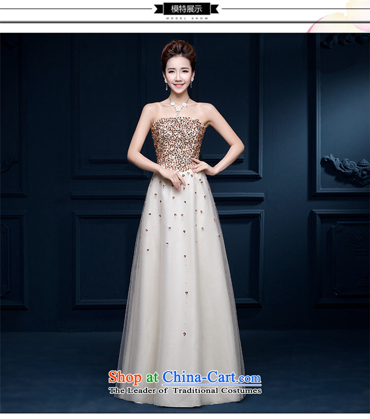Hunnz 2015 sleeveless strap new spring and summer bridal dresses stylish evening dresses and chest service long bows champagne color pictures, prices, XXL brand platters! The elections are supplied in the national character of distribution, so action, buy now enjoy more preferential! As soon as possible.