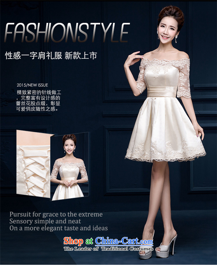 2015 Korean style of HUNNZ field shoulder larger repair service banquet bride dress toasting champagne evening dresses bridesmaid to serve in the wine red sleeved M picture, prices, brand platters! The elections are supplied in the national character of distribution, so action, buy now enjoy more preferential! As soon as possible.