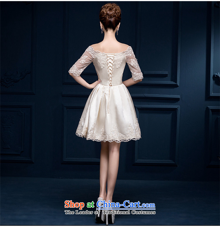2015 Korean style of HUNNZ field shoulder larger repair service banquet bride dress toasting champagne evening dresses bridesmaid to serve in the wine red sleeved M picture, prices, brand platters! The elections are supplied in the national character of distribution, so action, buy now enjoy more preferential! As soon as possible.