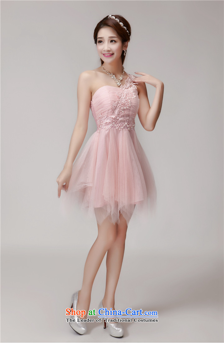 Andro ya 2015 nails pearl bridesmaid sister skirt short of services and banquet dinner dress small chest dress code are apricot color pictures, prices, brand platters! The elections are supplied in the national character of distribution, so action, buy now enjoy more preferential! As soon as possible.