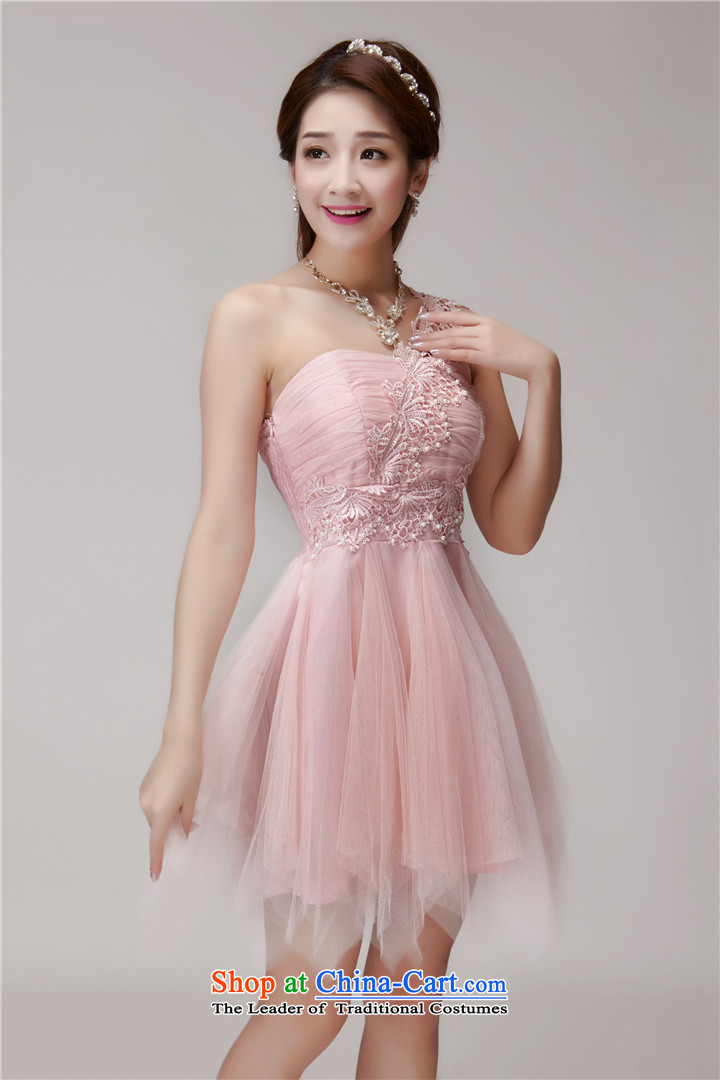 Andro ya 2015 nails pearl bridesmaid sister skirt short of services and banquet dinner dress small chest dress code are apricot color pictures, prices, brand platters! The elections are supplied in the national character of distribution, so action, buy now enjoy more preferential! As soon as possible.