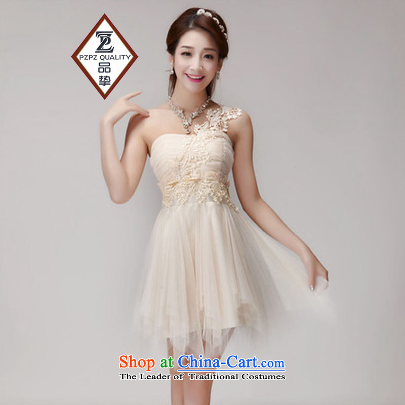 The status of the Staple Pearl 2015 bridesmaid sister skirt short of services and banquet dinner dress small chest dress code, products are white resistance (pzpzquality) , , , shopping on the Internet