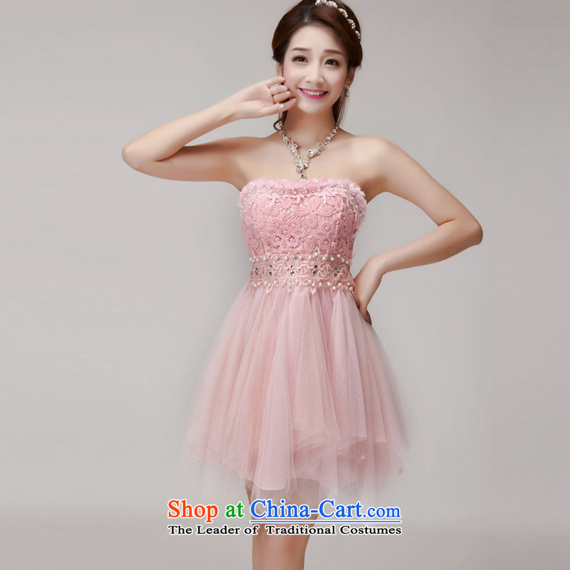 The status of the Staple manually Pearl 2015 diamond temperament and Sau San chest dresses bridesmaid groups dress skirt apricot color code, products of the per capita (pzpzquality) , , , shopping on the Internet
