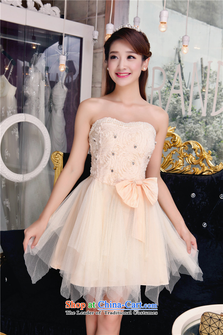 Andro ya 2015 bridesmaid sister dress bare shoulders and stylish lace temperament Sau San booking pearl white dresses L picture, prices, brand platters! The elections are supplied in the national character of distribution, so action, buy now enjoy more preferential! As soon as possible.