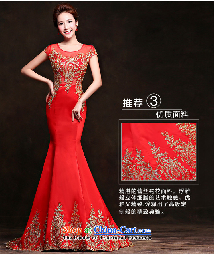       Toasting champagne HUNNZ Services 2015 long drag elegant word, shoulder the bride wedding dress banquet dress red XXL picture, prices, brand platters! The elections are supplied in the national character of distribution, so action, buy now enjoy more preferential! As soon as possible.