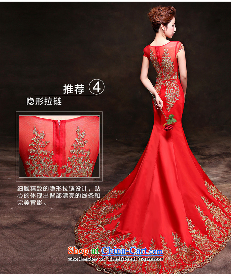       Toasting champagne HUNNZ Services 2015 long drag elegant word, shoulder the bride wedding dress banquet dress red XXL picture, prices, brand platters! The elections are supplied in the national character of distribution, so action, buy now enjoy more preferential! As soon as possible.