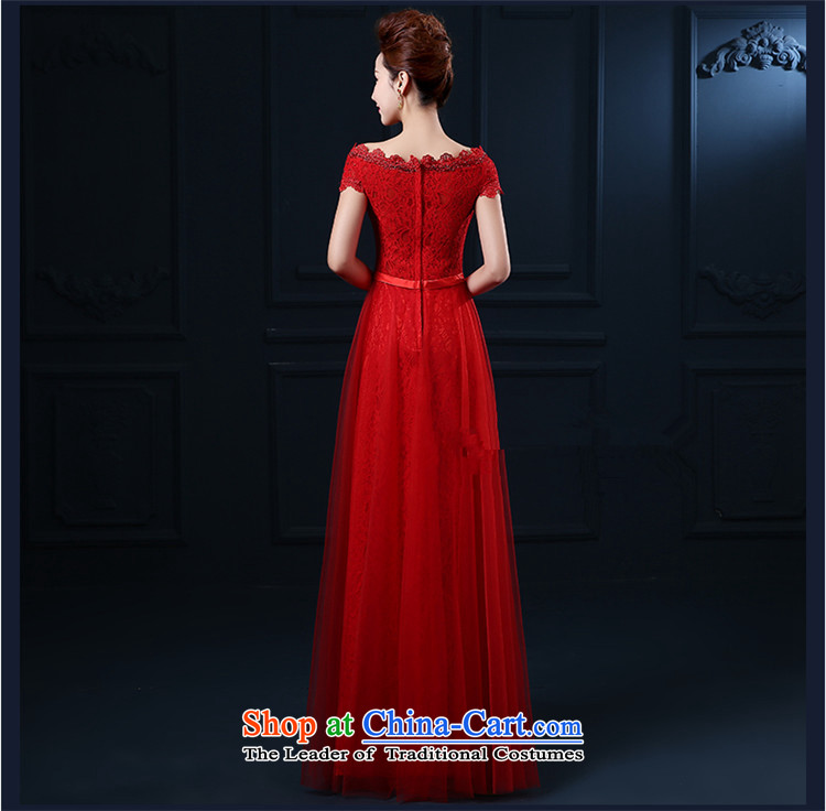 2015 Korean short HUNNZ, pure color word stylish shoulder bride dress bridesmaid serving evening dress short of red L picture, prices, brand platters! The elections are supplied in the national character of distribution, so action, buy now enjoy more preferential! As soon as possible.