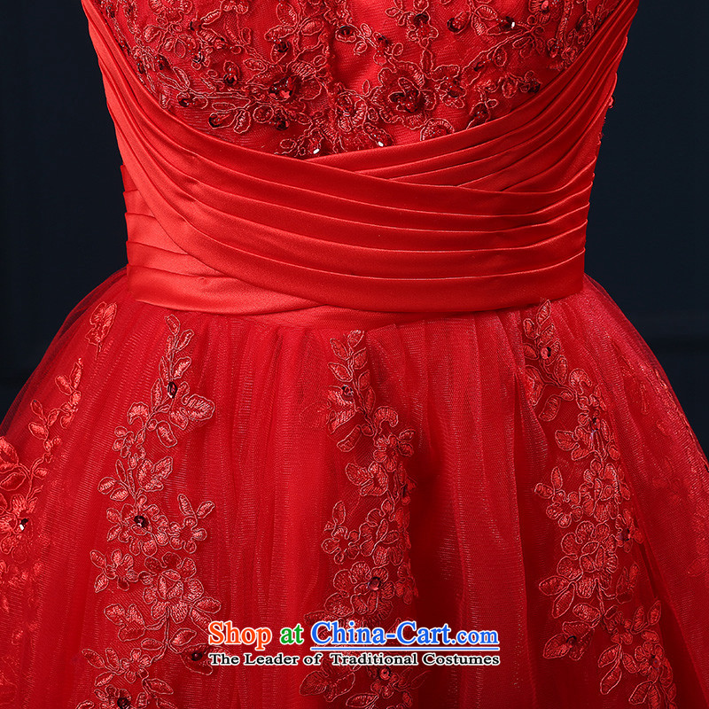 2015 HUNNZ lace stylish new spring and summer bride dress bows bridesmaid services services straps, Red S,HUNNZ,,, shopping on the Internet