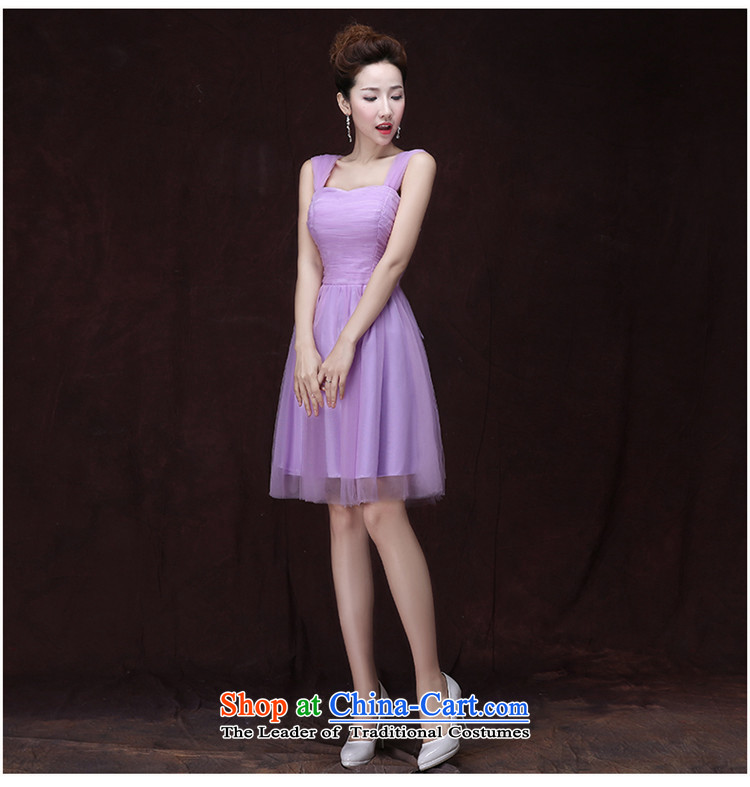 Sweet straps HUNNZ 2015 word lace short, shoulder the bride wedding dress uniform purple XXL toasting champagne picture, prices, brand platters! The elections are supplied in the national character of distribution, so action, buy now enjoy more preferential! As soon as possible.