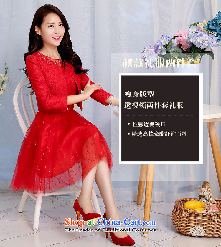 2015 Autumn and Winter Ms. new large red bridal dresses two kits evening dress the yarn round-neck collar flowers adorned in long skirt Princess Bride Skirts 1 red XXL picture, prices, brand platters! The elections are supplied in the national character of distribution, so action, buy now enjoy more preferential! As soon as possible.