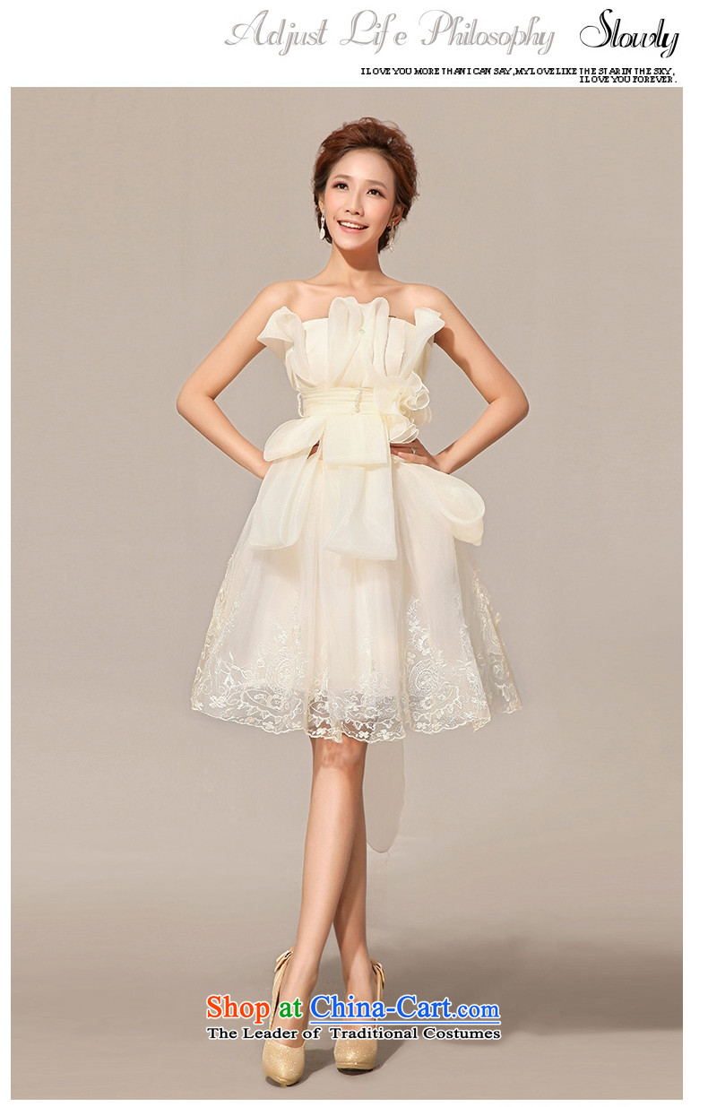 2015 Autumn and winter new dresses and sexy anointed chest bride bows service, service and bridesmaid chest marriage small dress White M standard code for Sau San 3-5 day shipping) Picture, prices, brand platters! The elections are supplied in the national character of distribution, so action, buy now enjoy more preferential! As soon as possible.