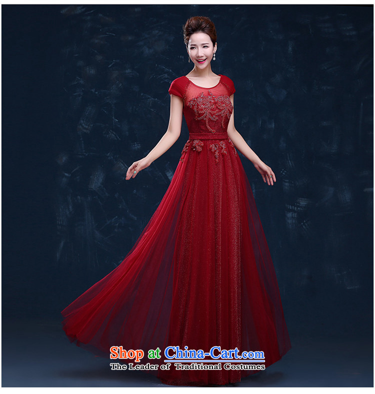      Toasting champagne HUNNZ Services 2015 new spring and summer trendy first field shoulder lace long evening dress bridesmaid services deep red XL Photo, prices, brand platters! The elections are supplied in the national character of distribution, so action, buy now enjoy more preferential! As soon as possible.