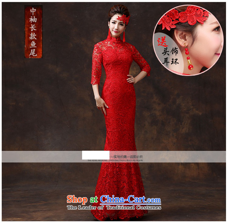      Long long-sleeved retro HUNNZ 2015 new bride wedding dress banquet dinner dress in short-sleeved bows M picture, prices, brand platters! The elections are supplied in the national character of distribution, so action, buy now enjoy more preferential! As soon as possible.