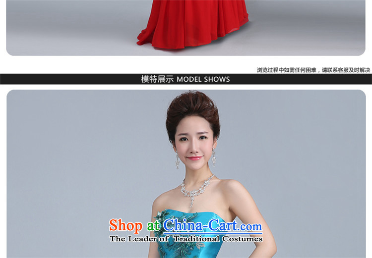 2015 Long retro HUNNZ bride wedding dress banquet dinner dress uniform larger women toasting champagne blue lagoon XXL picture, prices, brand platters! The elections are supplied in the national character of distribution, so action, buy now enjoy more preferential! As soon as possible.