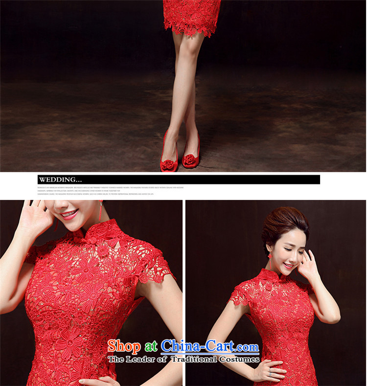 2015 Short of HUNNZ spring and summer bride wedding dress is simple and stylish large banquet evening dresses red L picture, prices, brand platters! The elections are supplied in the national character of distribution, so action, buy now enjoy more preferential! As soon as possible.