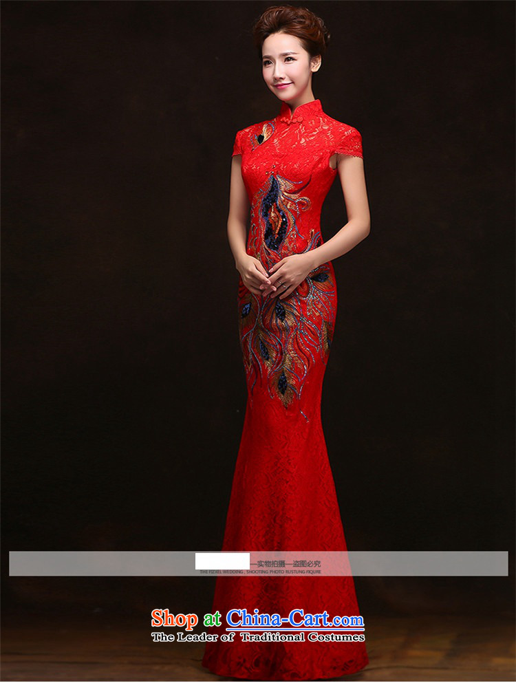 2015 Long dresses HUNNZ retro floral bride wedding dress spring and summer new bows services red L picture, prices, brand platters! The elections are supplied in the national character of distribution, so action, buy now enjoy more preferential! As soon as possible.