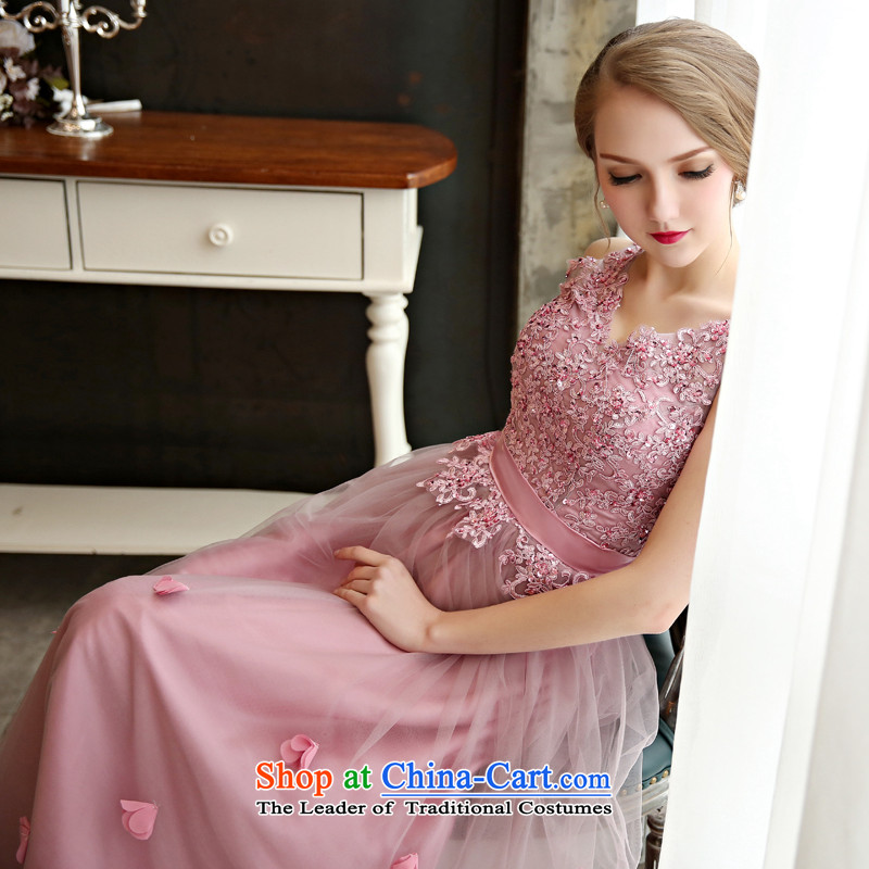 Blooming crazy 2015 marriages bows dress autumn Red Top Loin of betrothal annual smoke gray dress XXL, Blooming crazy (chunhuaqiuyue) , , , shopping on the Internet