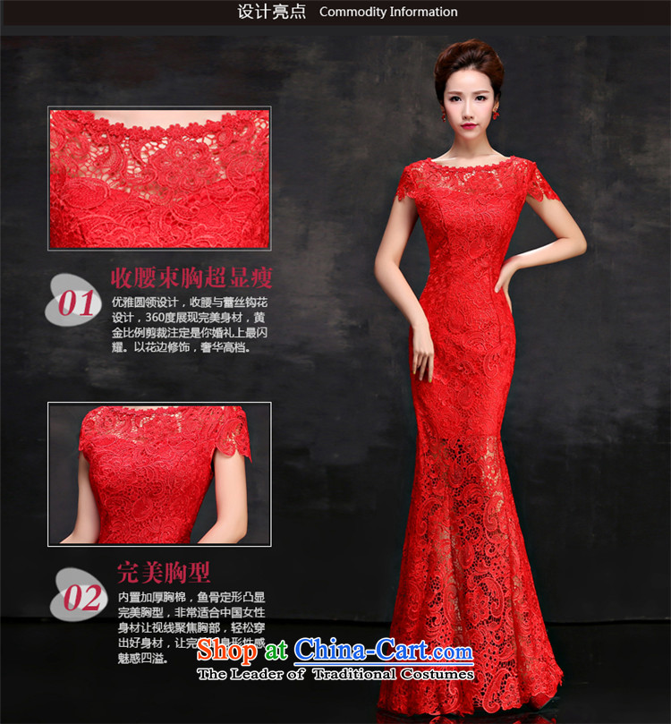 2015 red retro HUNNZ spring and summer bride wedding dress solid color banquet evening dresses bows Services Red straight-breasted M picture, prices, brand platters! The elections are supplied in the national character of distribution, so action, buy now enjoy more preferential! As soon as possible.