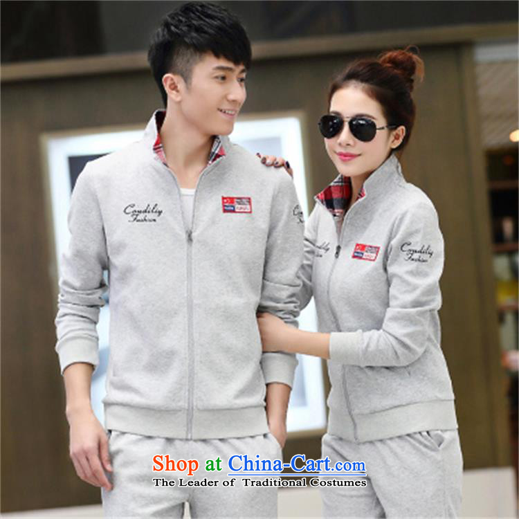 Pak Fuk figure in spring and autumn 2015 couples sweater collar Sports wear long-sleeved Korean Cardigan leisure wears the Taliban Students on Services Service Pack Blue XXL picture, prices, brand platters! The elections are supplied in the national character of distribution, so action, buy now enjoy more preferential! As soon as possible.