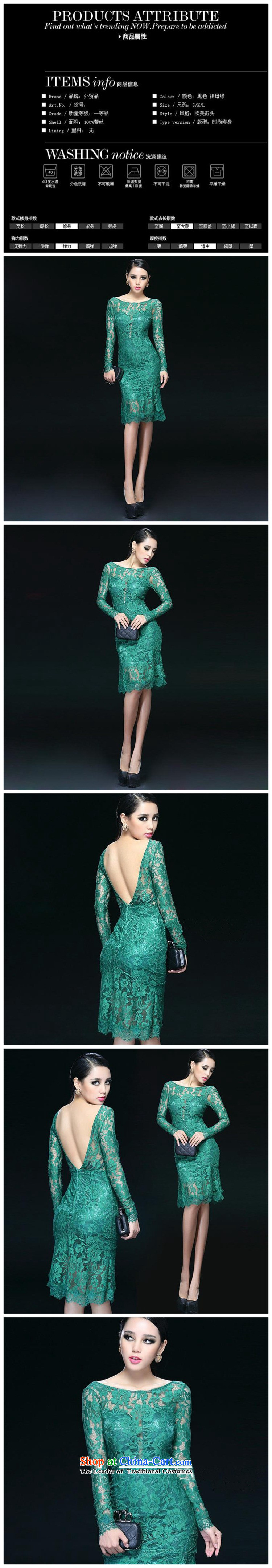 In accordance with the intention is thicker  36345 2015 spring back engraving sexy beauty package and lace dresses dress green M picture, prices, brand platters! The elections are supplied in the national character of distribution, so action, buy now enjoy more preferential! As soon as possible.