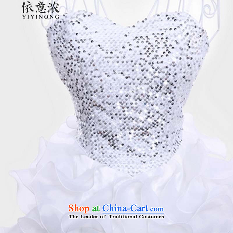 In accordance with the intent on-chip 0916# thick billowy flounces short of small dress bridesmaid skirt anointed chest dresses cake skirt Stage Costume White, in accordance with the intention will YIYINONG enrichment () , , , shopping on the Internet