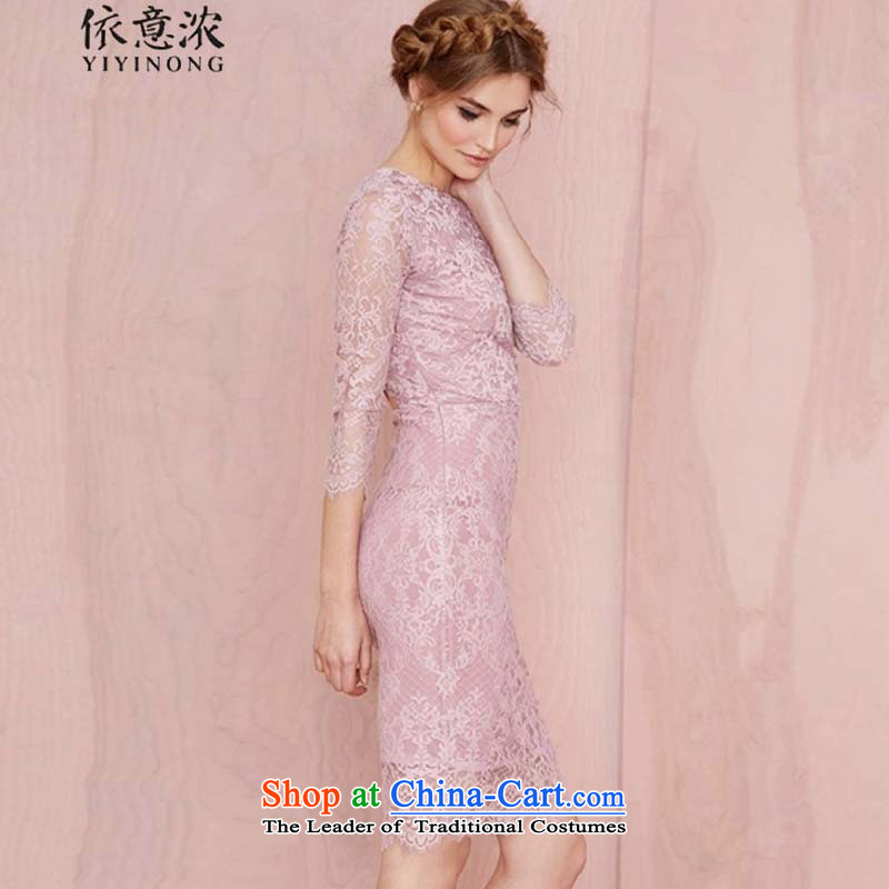 In accordance with the intention is thicker  1906 2015 autumn and winter Terrace 3 waist detained Sau San dress skirt lace temperament package and dresses , L, in accordance with the intention of violets YIYINONG enrichment () , , , shopping on the Internet