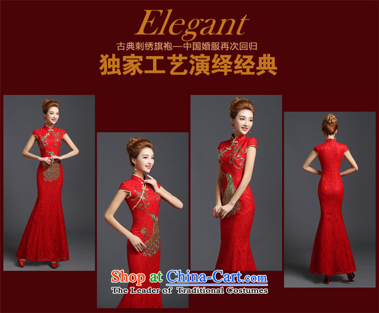 2015 Long dresses HUNNZ bows services bridesmaid services red chidori of ethnic bride wedding dress red L picture, prices, brand platters! The elections are supplied in the national character of distribution, so action, buy now enjoy more preferential! As soon as possible.