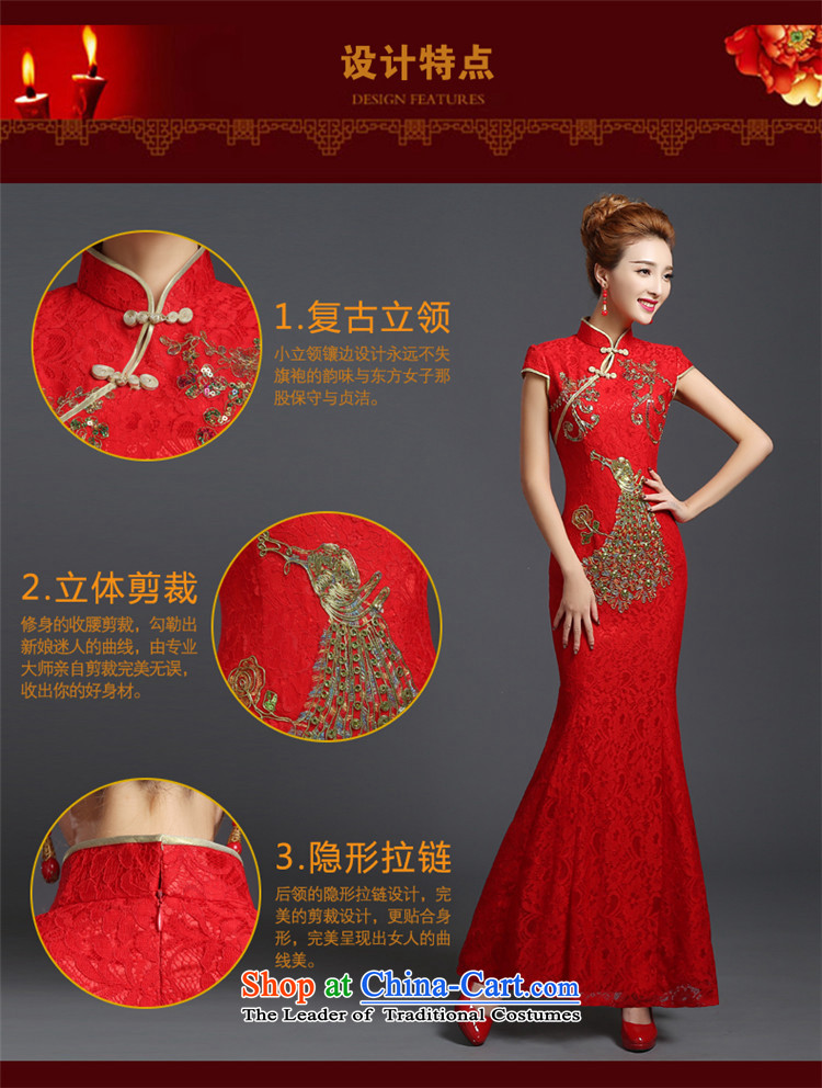 2015 Long dresses HUNNZ bows services bridesmaid services red chidori of ethnic bride wedding dress red L picture, prices, brand platters! The elections are supplied in the national character of distribution, so action, buy now enjoy more preferential! As soon as possible.