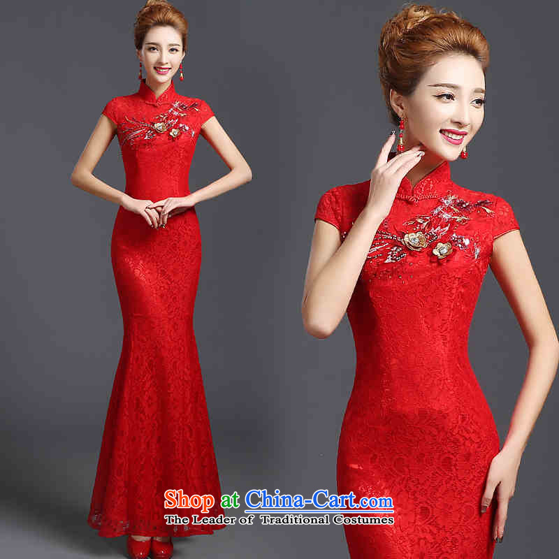 Hunnz 2015 Spring_Summer Wedding dress bride new ethnic saika style banquet evening dresses bows services RED?M