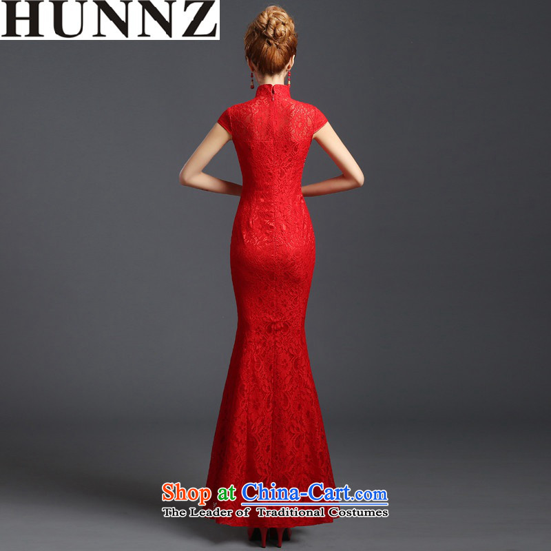 Hunnz 2015 Spring/Summer Wedding dress bride new ethnic saika style banquet evening dresses bows services red M,HUNNZ,,, shopping on the Internet