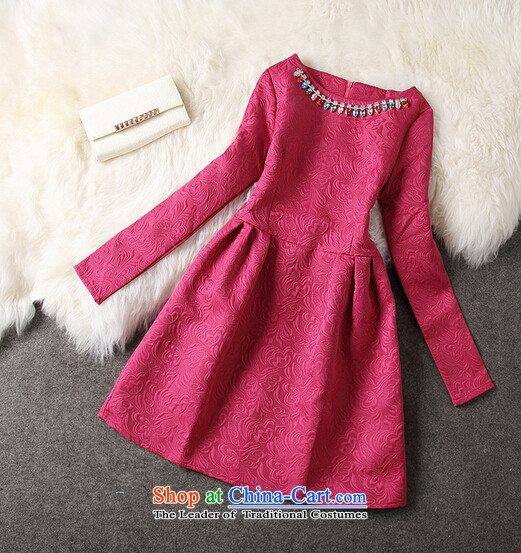 In accordance with the intention is thicker 9185# elegant small dress aristocratic Heung-video thin Foutune of forming the Sau San long-sleeved dresses pink S picture, prices, brand platters! The elections are supplied in the national character of distribution, so action, buy now enjoy more preferential! As soon as possible.