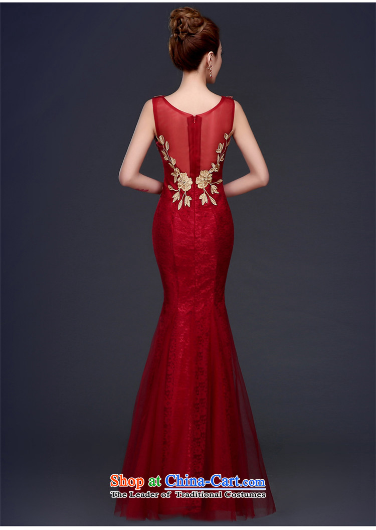 By 2015, the bride HUNNZ crowsfoot wedding dress moderator clothing elegant banquet dinner dress V-Neck wine red S picture, prices, brand platters! The elections are supplied in the national character of distribution, so action, buy now enjoy more preferential! As soon as possible.